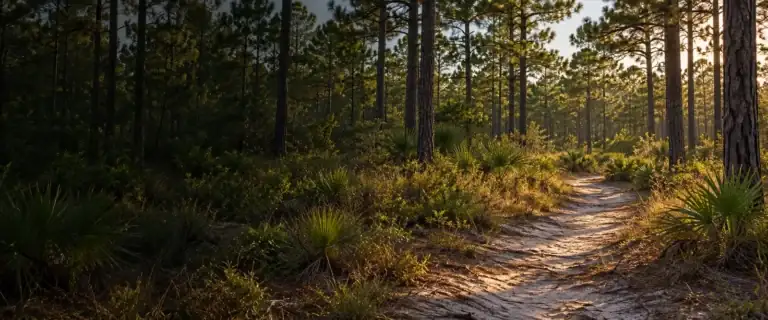 Illustrative longleaf pine landscape for Renee Bloodworth’s Pender County attorney website